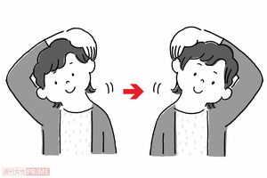 肩まわりストレッチ(イラスト/伊藤和人)