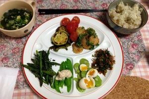 食事はとにかく栄養のバランスに気をつけ、タンパク質も意識した