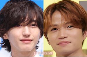 （左から）なにわ男子・道枝駿佑、SexyZone・菊池風磨