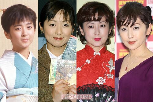 斉藤由貴（写真左から'86年・20歳、'02年・36歳、'10年・44歳、'21年・55歳）