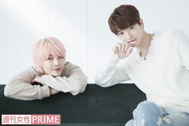 ソロ活動をスタートさせた超新星のユナク（左）とソンジェ（右）　撮影／廣瀬靖士