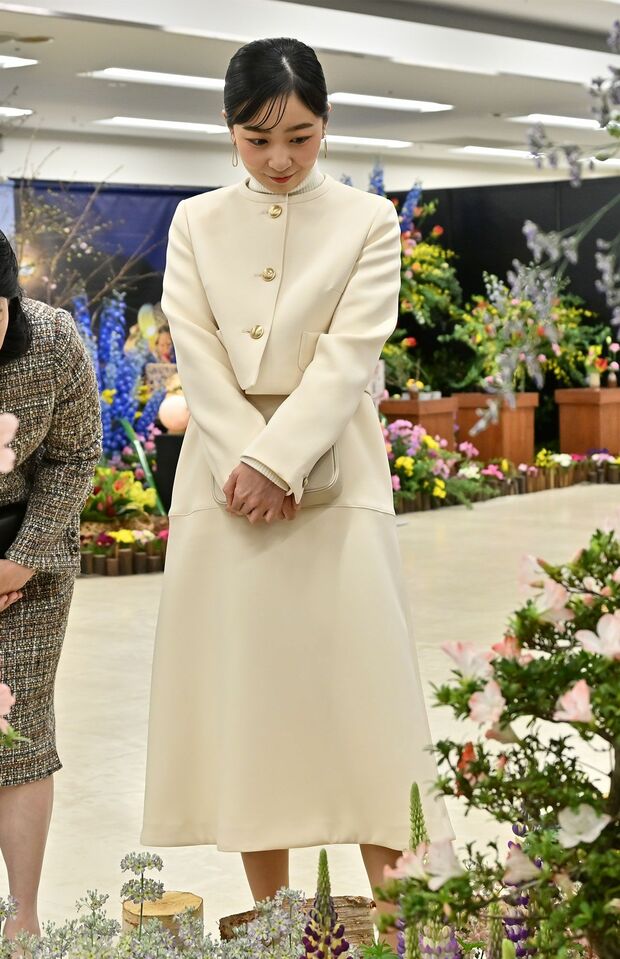 1月31日、「第74回関東東海花の展覧会」を訪問された佳子さま