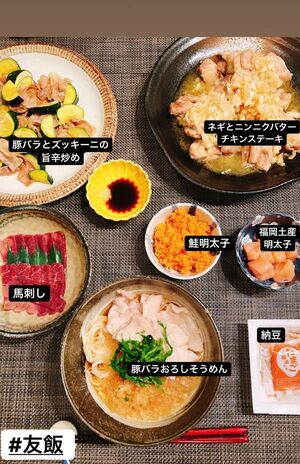 板野友美がSNSにアップした“肉料理”