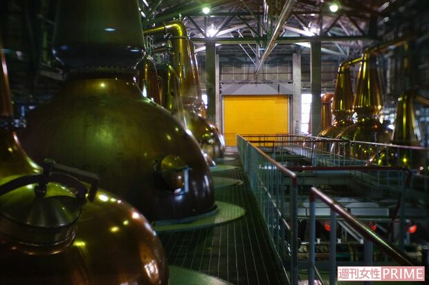 蒸溜釜は大きさや形状が異なることで多彩な味わいを生み出す