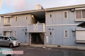 岡田さんが殺害された容疑者宅アパート(※一部加工しています)