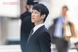 2020年4月、『半沢直樹』ロケに臨む堺雅人