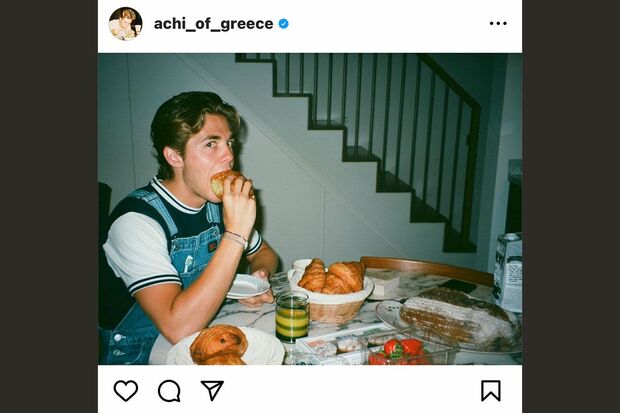 ギリシャのアキレアス＝アンドレアス王子（本人のインスタグラムより）