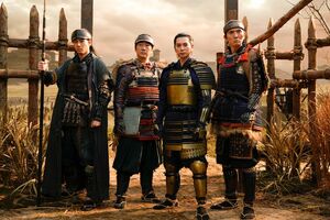 左から本多忠勝、酒井忠次、家康、石川数正。戦場での活躍はいかに……