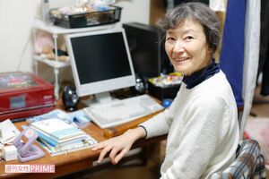 作家　篠田節子さん　撮影／森田晃博