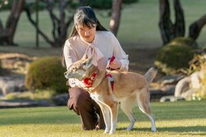 2020年12月。愛子さま19歳のお誕生日に公開された写真。由莉をいつくしむ愛子さま