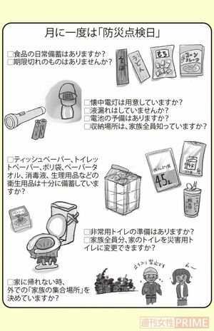 月に一度は「防災点検日」
