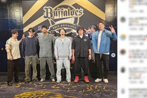 山岡泰輔投手も参加したオリックス選手によるトークショーの様子（公式インスタグラムより）