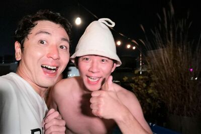 お世話になっている渡部をサウナ設定するマグ万平（マグ万平のTwitterより）