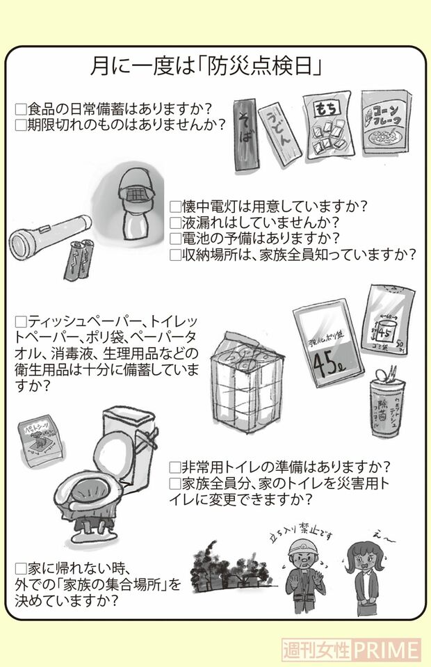 月に一度は「防災点検日」