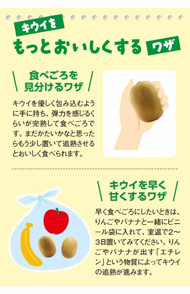 キウイをもっとおいしくするワザ