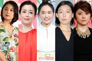NHK大河『鎌倉殿の13人』の女たち（左から、小池栄子、宮沢りえ、新垣結衣、江口のりこ、宮澤エマ）