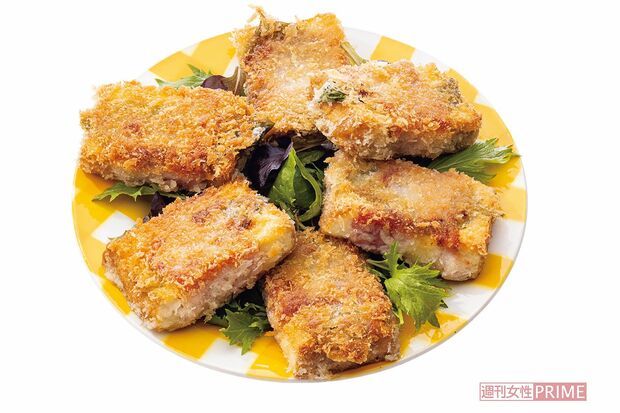 厚揚げの生ハムバジル揚げ　撮影／廣瀬靖士