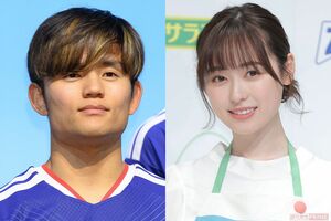 久保建英(左)と福原遥