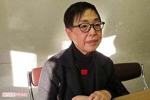 取材に答える今井千和世校長