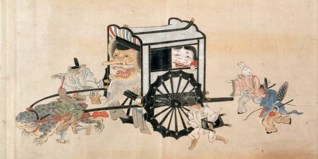  江戸後期に制作された『百鬼夜行絵巻』（作者不明）。動物や植物の形をしたかわいらしい妖怪に癒される!?