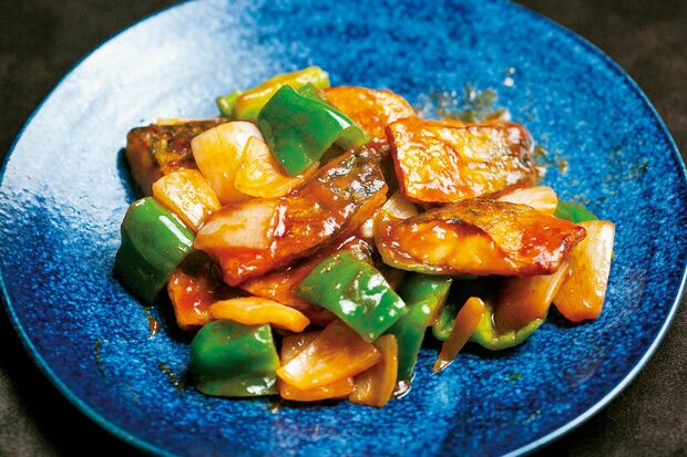 サバの中華風甘酢炒め