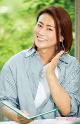 『趣味の園芸』氷川きよし グリーンサムへの12か月（Eテレ）での収録風景　 撮影／廣瀬靖士