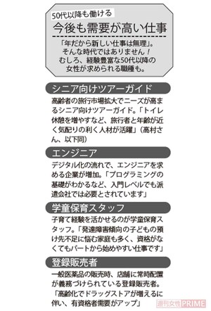 「50代以降も働ける」今後も需要が高い仕事