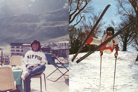 オーストリアのインスブルックでの留学時代のカット。スキー技術とモノを大切にする文化を学んだ
