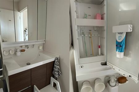 歯磨き粉はつるしたまま使えていちいち戻す手間もなし