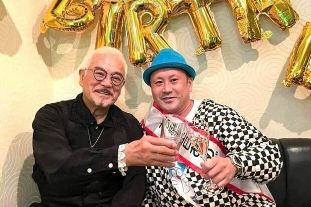 千葉真一さん（左）と木村仁容疑者（容疑者SNSより）