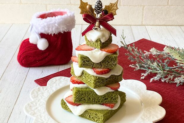 クリスマスツリーケーキ（撮影／鈴木沙織）
