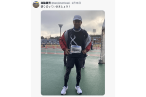 京都マラソンに参加した森脇健児（公式Xより）