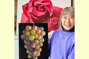 2度目の個展は銀座で開催した