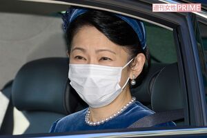 天皇陛下の誕生日の祝賀行事のため皇居へ入られた紀子さま(2月23日)