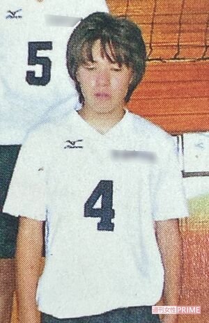中学時代はバレーボール部だった阿天坊翔也容疑者(卒業アルバムより)