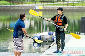 カヌーは初体験。まずは乗り方のレッスンから