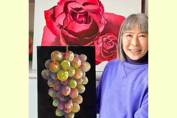 2度目の個展は銀座で開催した