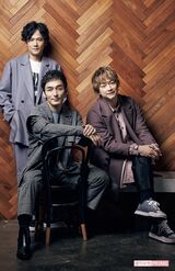 左から稲垣吾郎、草なぎ剛、香取慎吾　撮影／廣瀬靖士（'21年撮影）