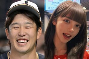 8月31日に離婚を発表した小園海斗選手（左）と、渡辺リサ