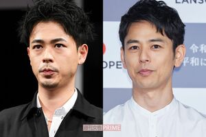 ソックリ? 成田凌(左)と妻夫木聡はCMで兄弟役も