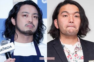 『CreepyNuts』R-指定（左）と、『見取り図』盛山晋太郎