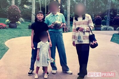 小学6年生の篠田麻里子。今でも家族仲はとてもいいという（親族提供）