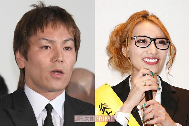 左から、狩野英孝、加藤紗里