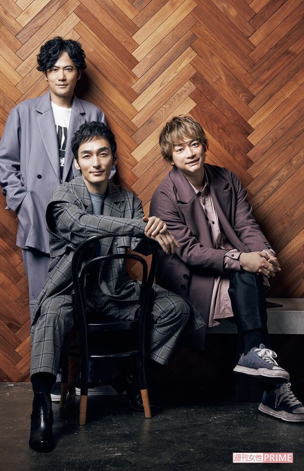 左から稲垣吾郎、草なぎ剛、香取慎吾　撮影／廣瀬靖士（'21年撮影）