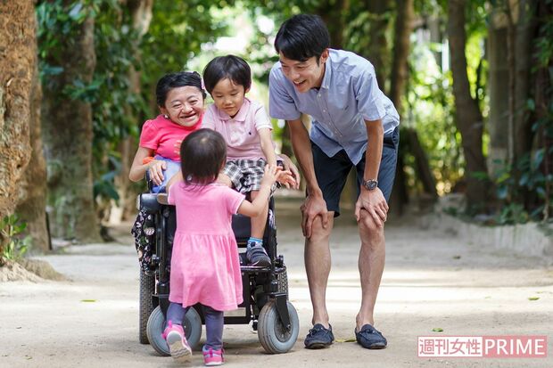 故郷・沖縄でご主人とお子さんと