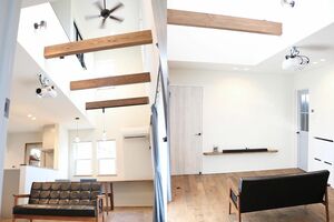 ぽこりんママさん宅の、スッキリとしたリビング