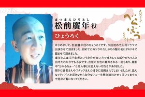 新キャスト解禁画像の中でひときわ目を引くひょうろく(大河ドラマ『べらぼう~蔦重栄華乃夢噺~』公式HPより)