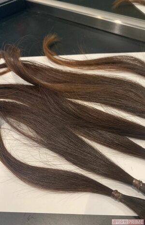 加藤さんが寄付した髪の毛