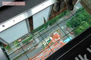 ガラス床を歩く、“名物”スカイウォークはいつでも刺激的 撮影/北村史成