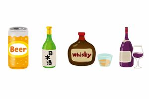 お酒別の1日の適正量（男性20g※女性はその半量程度）